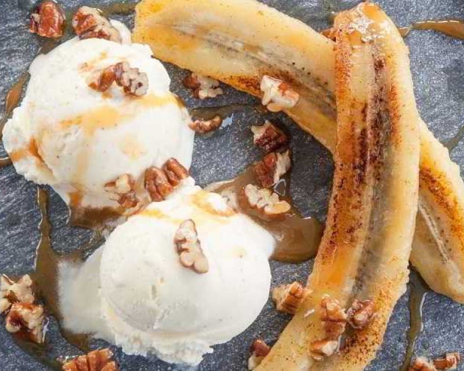 banane-grillee-et-boule-de-glace