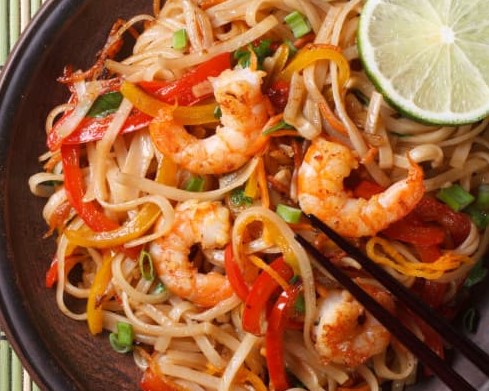 nouilles-sautees-aux-crevettes